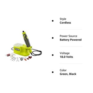 Techtronics Ryobi ONE+ 18V PRT100B Cordless Precision Rotary Tool (Tool Only- Battery and Charger NOT INCLUDED)
