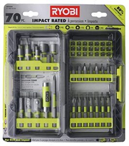 ryobi – ar2040 – impact rated driving kit – 70-piece