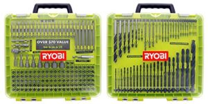 ryobi a981952qp 195 piece drilling and driving kit for wood, plastic, metal, and masonry work