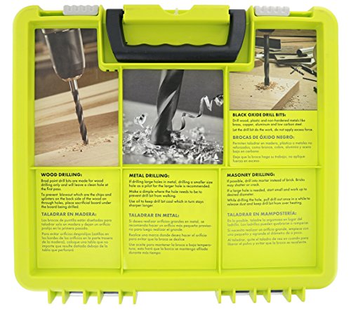 Ryobi A981952QP 195 Piece Drilling and Driving Kit for Wood, Plastic, Metal, and Masonry Work