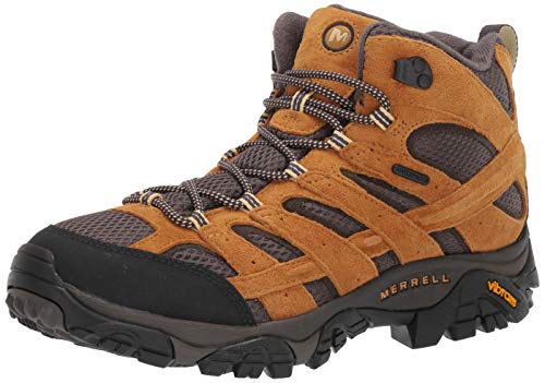 Merrell Men's Moab 2 MID WP Hiking Boot, Gold, 12