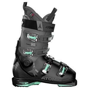 atomic hawx ultra 95 s ski boots womens sz 7/7.5 (24/24.5) black/anthracite/mint