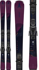 atomic cloud q9 skis w/m 10 gw bindings womens sz 161cm black/berry