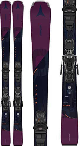 Atomic Cloud Q9 Skis w/M 10 GW Bindings Womens Sz 161cm Black/Berry