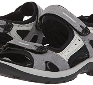 ECCO Women's Yucatan outdoor offroad hiking sandal, titanium, 7 M US