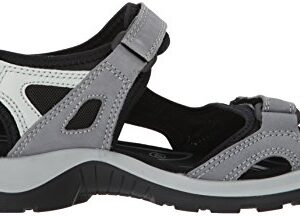 ECCO Women's Yucatan outdoor offroad hiking sandal, titanium, 7 M US