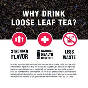 Tiesta Tea - Earl Grey de la Crème, Loose Leaf Creamy Earl Grey Black Tea, High Caffeine, Hot & Iced Tea, 1.7 oz Pouch - 25 Cups, Natural Flavored, Unsweetened, Black Tea Loose Leaf