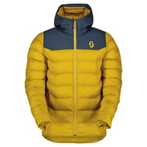 scott insuloft warm snow jacket (metal blue/mellow yellow, large) 2022/23