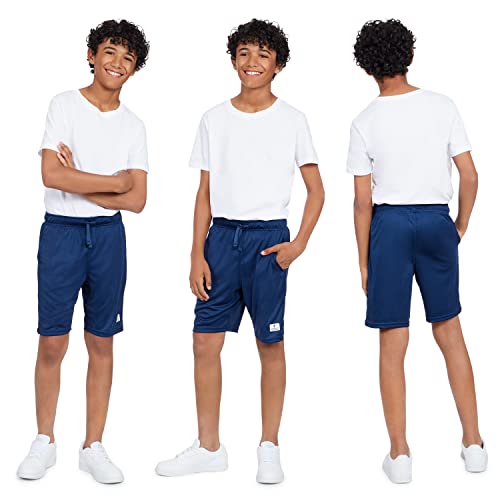 Andrew Scott Boys Active Performance & Mesh Style Basketball Sport Shorts - Multi Packs