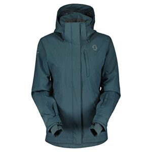 scott women’s ultimate dryo 10 snow jacket (aruba green, small) 2022/23