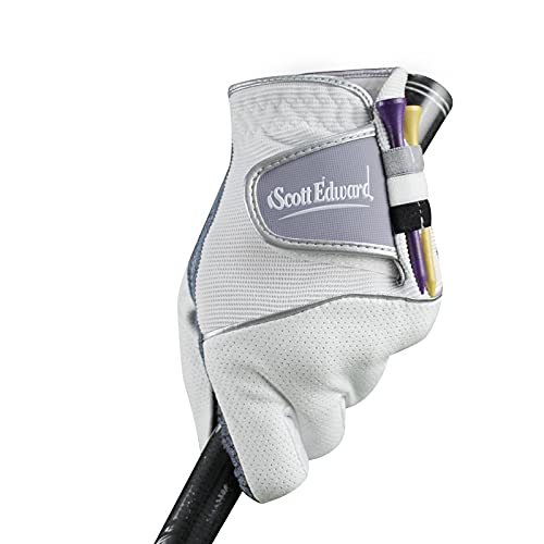 Scott Edward Mens Golf Glove, No-Slip, Breathable, Soft, Washable, Worn on Left Hand, Dark Blue Palm (27- XX Large)