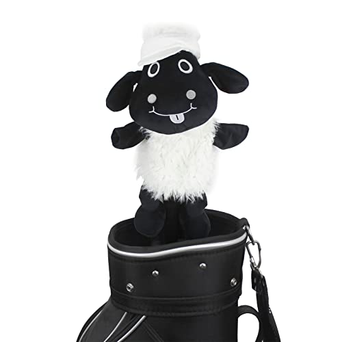Scott Edward Animal Zoo Golf Driver Wood Covers, Fit Drivers and Fairway, Lovely Dogs, Funny and Functional (Black Sheep, Driver Head)