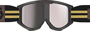 SCOTT 89XI Era MX Offroad Goggles Black/Beige w/Silver Chrome Lens