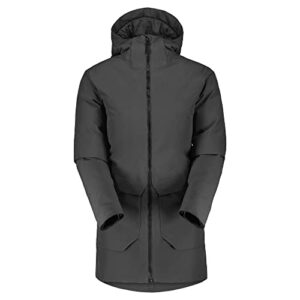 scott women’s tech parka snow jacket (dark grey, small) 2022/23