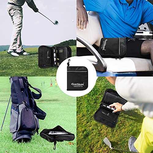 Scott Edward Golf Training Kit Bag, Multifunctional Golf Accessories Storage Bag with Golf Scorecard Cover, Golf Swing Aids Pro Power Band, Golf Wrist Brace for Golf Training