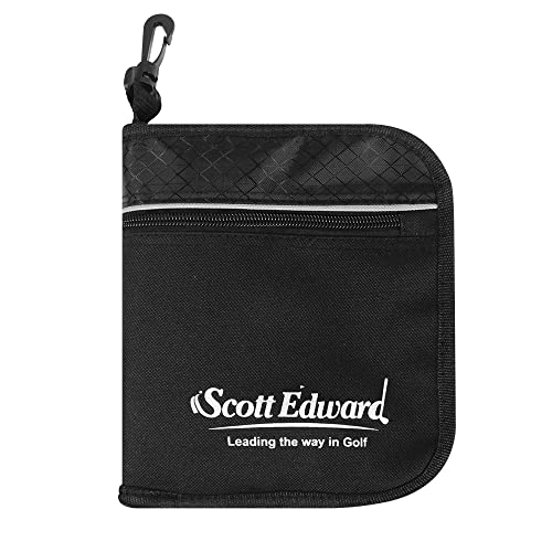 Scott Edward Golf Training Kit Bag, Multifunctional Golf Accessories Storage Bag with Golf Scorecard Cover, Golf Swing Aids Pro Power Band, Golf Wrist Brace for Golf Training