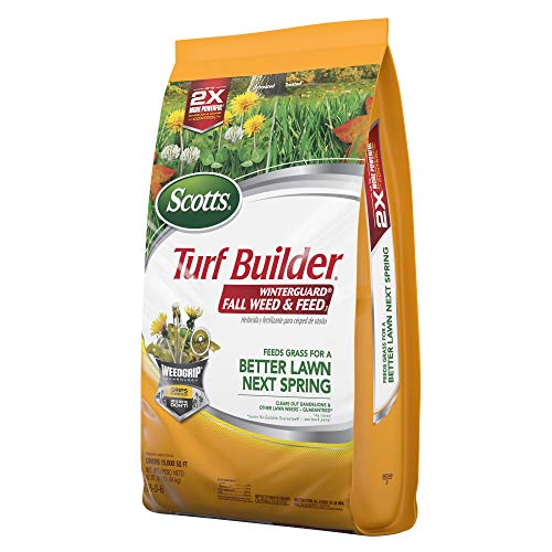 Scotts Turf Builder WinterGuard Fall Weed and Feed 3: Covers up to 15,000 Sq Ft, Fertilizer, 43 lbs.