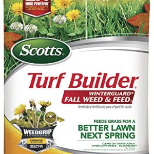 Scotts Turf Builder WinterGuard Fall Weed and Feed 3: Covers up to 15,000 Sq Ft, Fertilizer, 43 lbs.