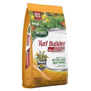 Scotts Turf Builder WinterGuard Fall Weed and Feed 3: Covers up to 15,000 Sq Ft, Fertilizer, 43 lbs.