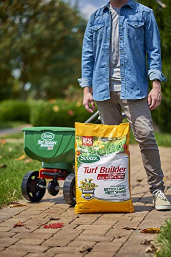 Scotts Turf Builder WinterGuard Fall Weed and Feed 3: Covers up to 15,000 Sq Ft, Fertilizer, 43 lbs.