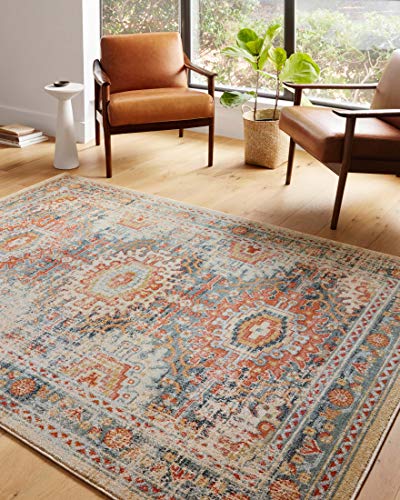 Loloi II Jocelyn Collection JOC-03 Mist/Multi, Transitional 7'-10" x 10' Area Rug