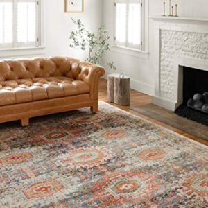 Loloi II Jocelyn Collection JOC-03 Mist/Multi, Transitional 7'-10" x 10' Area Rug