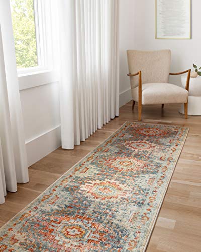 Loloi II Jocelyn Collection JOC-03 Mist/Multi, Transitional 7'-10" x 10' Area Rug