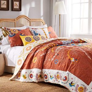 barefoot bungalow topanga quilt set, 3-piece full/queen, multi