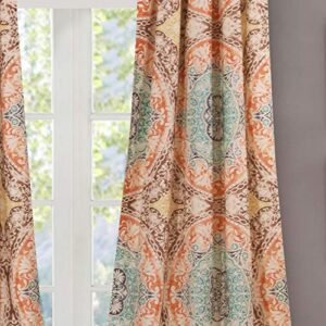 Barefoot Bungalow Olympia Curtain Panel Pair,Multi Color,GL-1706CWP