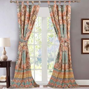 Barefoot Bungalow Olympia Curtain Panel Pair,Multi Color,GL-1706CWP