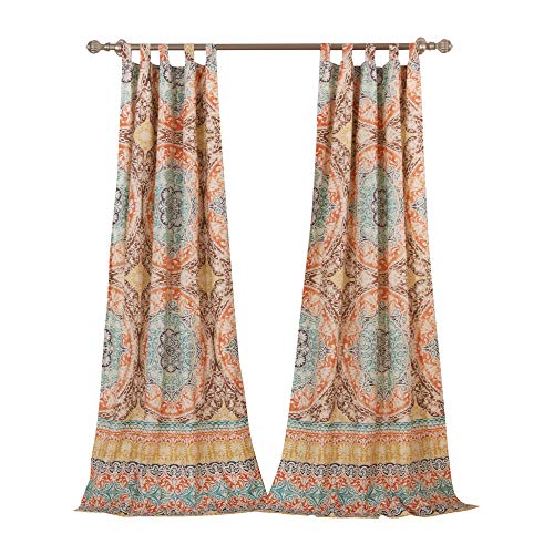 Barefoot Bungalow Olympia Curtain Panel Pair,Multi Color,GL-1706CWP