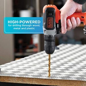 BLACK+DECKER 20V MAX* Cordless Drill, Cordless (BCD702C1)