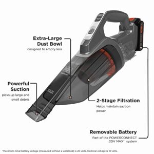 BLACK+DECKER dustbuster 20V MAX* POWERCONNECT Cordless Handheld Vacuum (BCHV001C1)