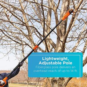 BLACK+DECKER 20V Max Pole Saw for Tree Trimming, Cordless, with Extension up to 14 ft., Bare Tool Only (LPP120B)