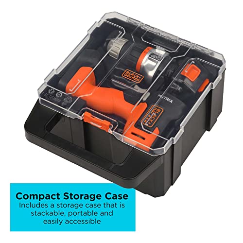 BLACK+DECKER BLACK+DECKER MATRIX 20V MAX* Drill Kit with Storage Case (BDCDMT120CSTFF)