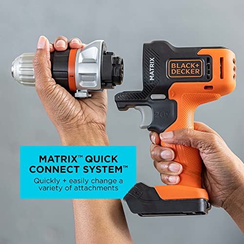 BLACK+DECKER BLACK+DECKER MATRIX 20V MAX* Drill Kit with Storage Case (BDCDMT120CSTFF)