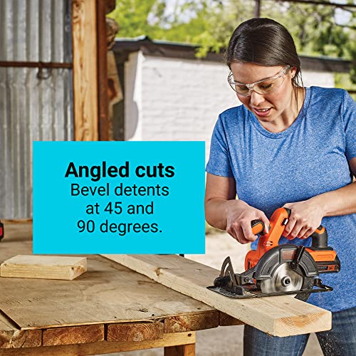 BLACK+DECKER 20V MAX* POWERCONNECT 5-1/2 in. Cordless Circular Saw, Tool Only (BDCCS20B)