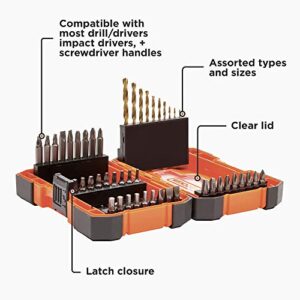 beyond by BLACK+DECKER Drill Bit Set / Screwdriver Bit Set, 46-Piece (BDA46SDDDAEV)