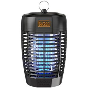 black + decker bug zapper- mosquito repellent outdoor & fly traps for indoors- mosquito zapper & fly killer- gnat & moth traps for home, deck, garden, patio & more