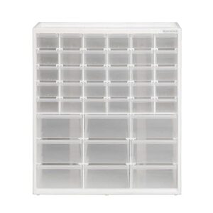 black+decker large & small 39 drawer bin system (bdst40739ff), clear