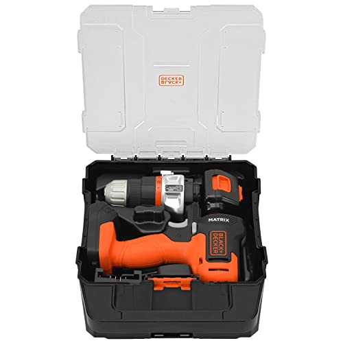 BLACK+DECKER BLACK+DECKER MATRIX 2V MAX* Drill + Jigsaw Combo Kit with Storage Case (BDCDMT1202KTJC1)