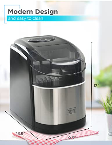 BLACK+DECKER COUNTERTOP ICE MAKER, 26 LB. ICE MACHINE