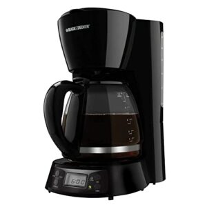 black & decker bcm1410b-fd 12-cup programmable coffeemaker with glass carafe