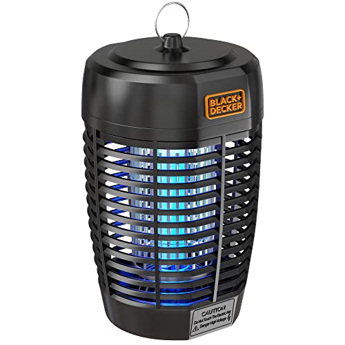 BLACK+DECKER Bug Zapper- Mosquito Repellent Outdoor & Fly Traps for Indoors- Mosquito Killer & Fly Zapper - Gnat & Moth Traps for Home, Deck, Garden, Patio & More