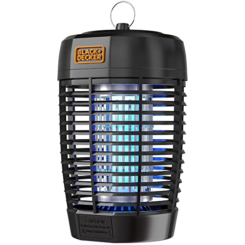 BLACK+DECKER Bug Zapper- Mosquito Repellent Outdoor & Fly Traps for Indoors- Mosquito Killer & Fly Zapper - Gnat & Moth Traps for Home, Deck, Garden, Patio & More