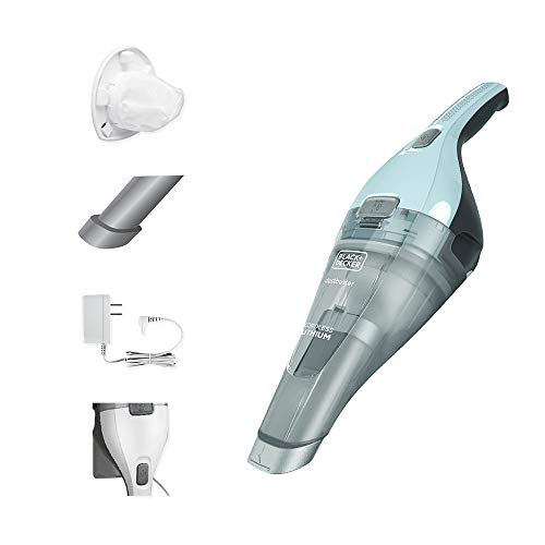 beyond by Black+Decker Cordless dustbuster® - Handheld Vacuum Cleaner - Cordless, ICY Blue & Windex Glass and Window Cleaner Spray Bottle, Original Blue, 23 fl oz