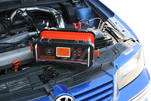 BLACK+DECKER Cordless Tire Inflator, Multi-purpose, Portable, 12V with Fully Automatic 15 Amp 12V Bench Battery Charger/Maintainer (BDINF12C & BC15BD)