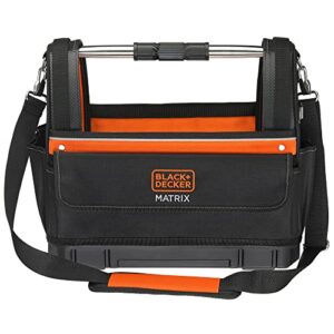 black+decker matrix™ tool tote bag, 16.5-in. (bdst518162apb)