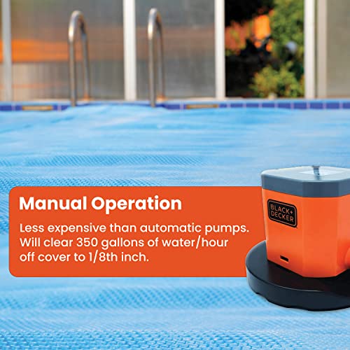 BLACK+DECKER Swimming Pool Cover Pump, 800 GPH Manual