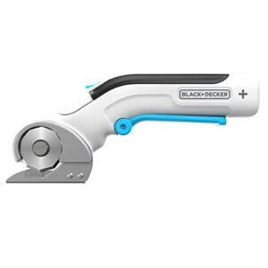black+decker 4v max rotary cutter, cordless, usb rechargeable (bcrc115ff), white